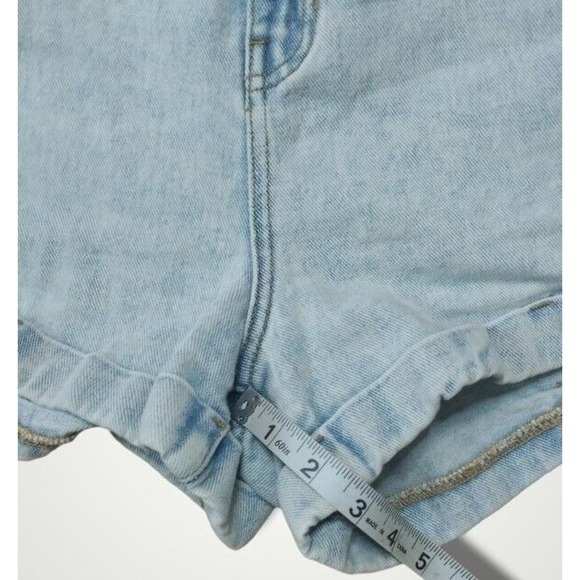 Pacsun Denim Mom Shorts High Rise Size 30 Light Rinse - Picture 5 of 6